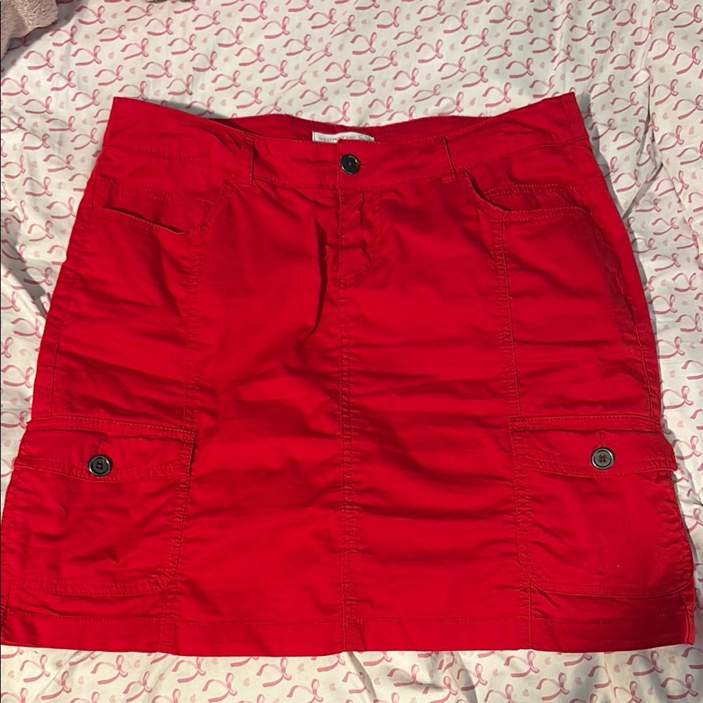 Westport Red Skirt w/ Many Pockets